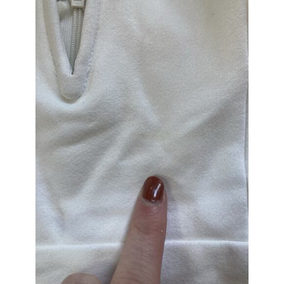 Superdown Gianna Sweathart Split Gown White Maxi Formal Holiday Black Tie Medium - Picture 4 of 14